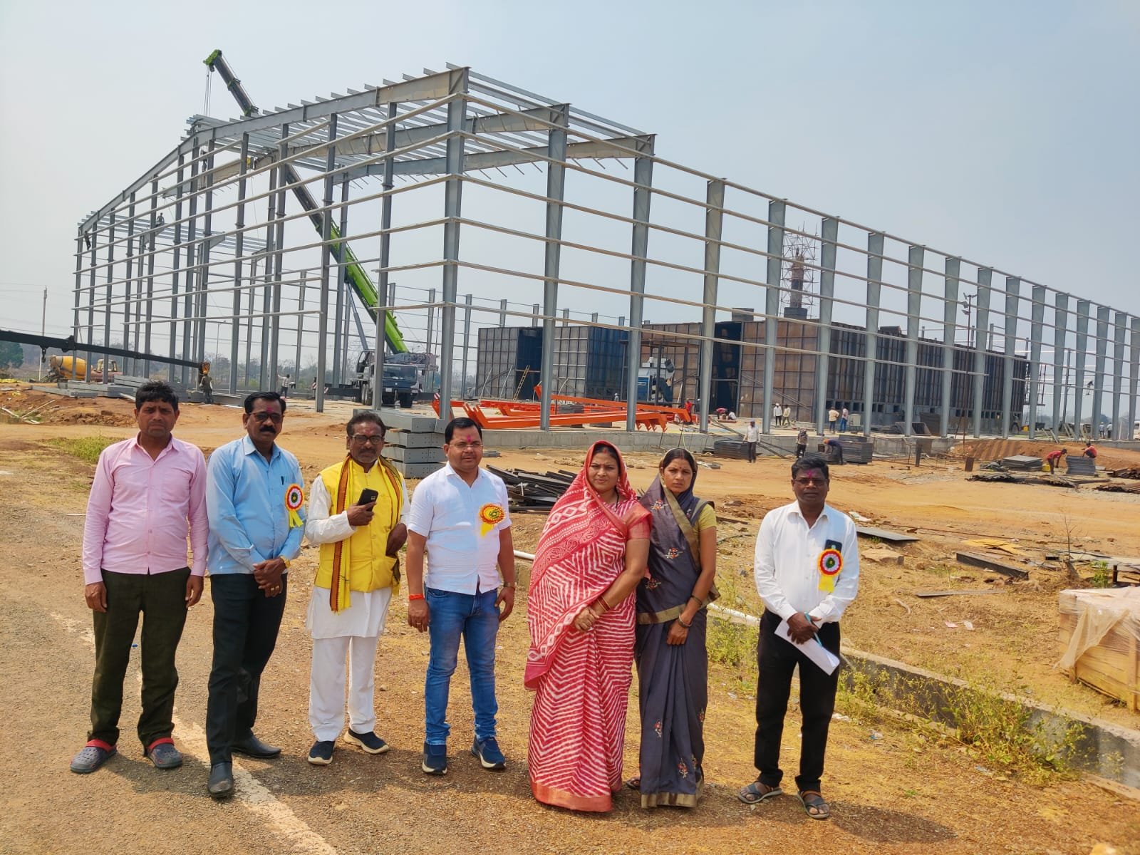 जनपद अध्यक्ष संजय सिन्हा ने किया मक्का फूड प्रोसेसिंग यूनिट का निरीक्षण