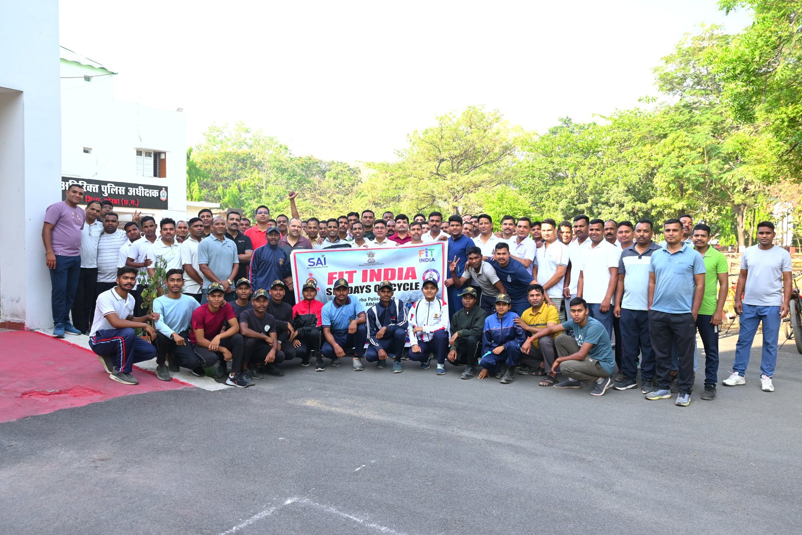 फिटनेस का डोज, आधा घंटा रोज: कोरबा पुलिस की साइकिल रैली से गूंजा शहर