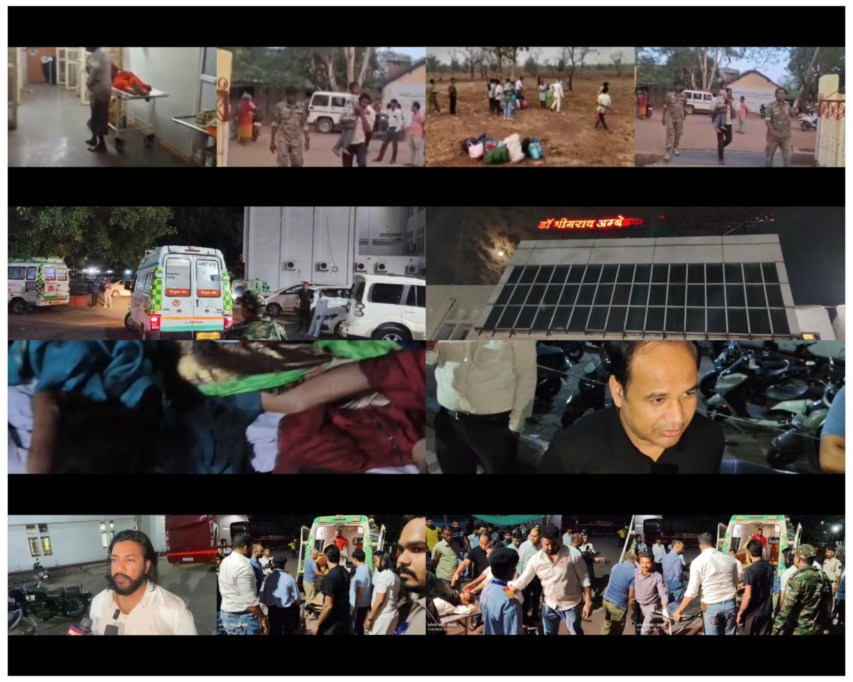 बलौदा बाजार रोड पर भीषण सड़क हादसा – ट्रेलर से जा टकराई स्वराज मसदा, इसमें सवार 13 लोगों की दर्दनाक मौत