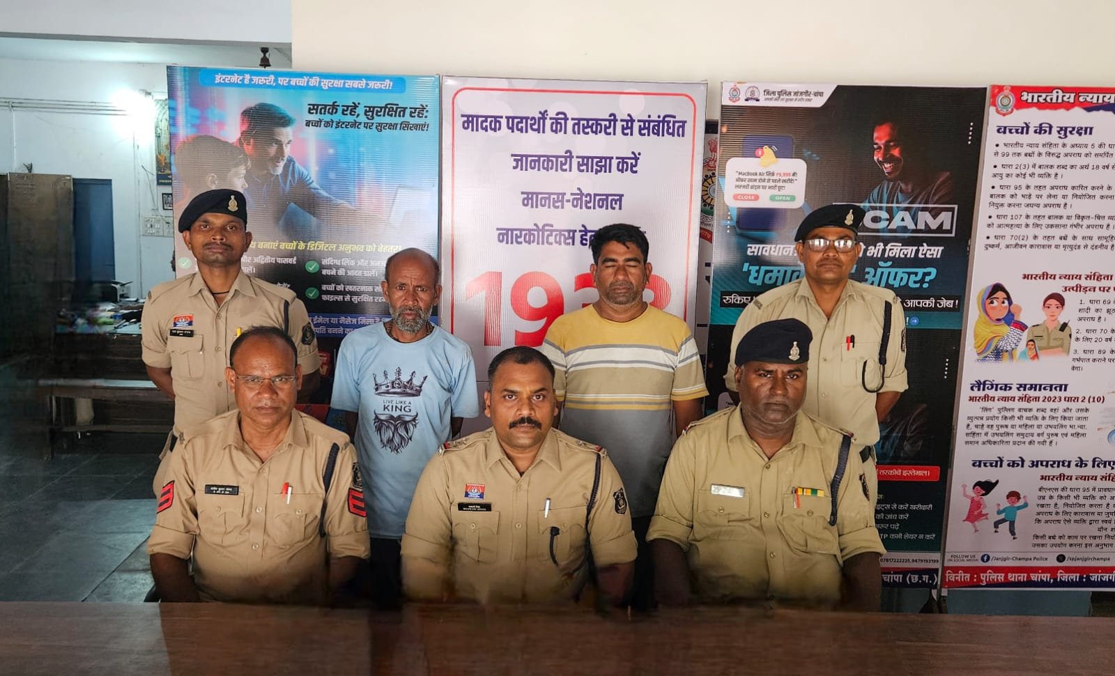 बुलेट में शराब की तस्करी करते दो आरोपी गिरफ्तार, चांपा पुलिस की बड़ी कार्रवाई 