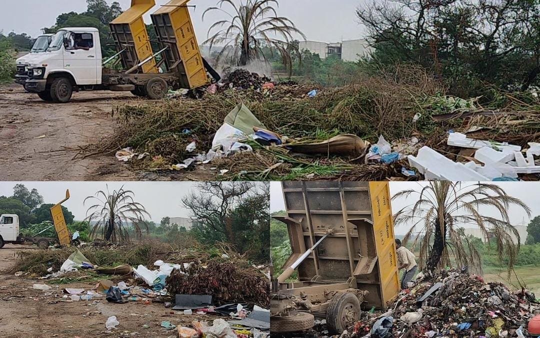 कोंडागांव नारंगी नदी पुल के पास खुले में डंप हो रहा शहर का कचरा, स्वास्थ्य पर मंडरा रहा खतरा