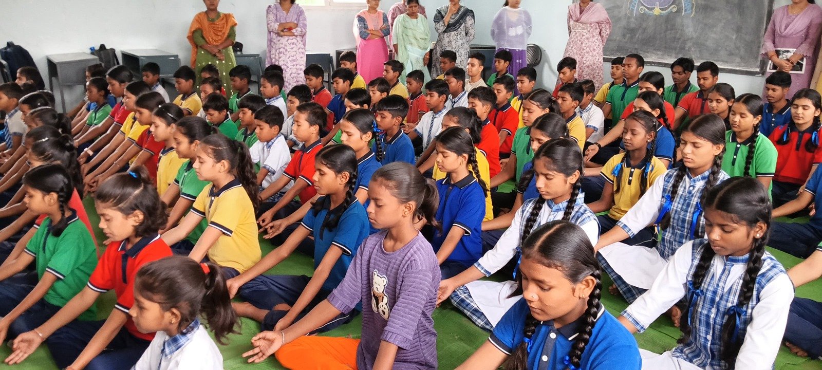 Shri Harkishan Public Higher Secondary School Celebrates International Yoga Day
