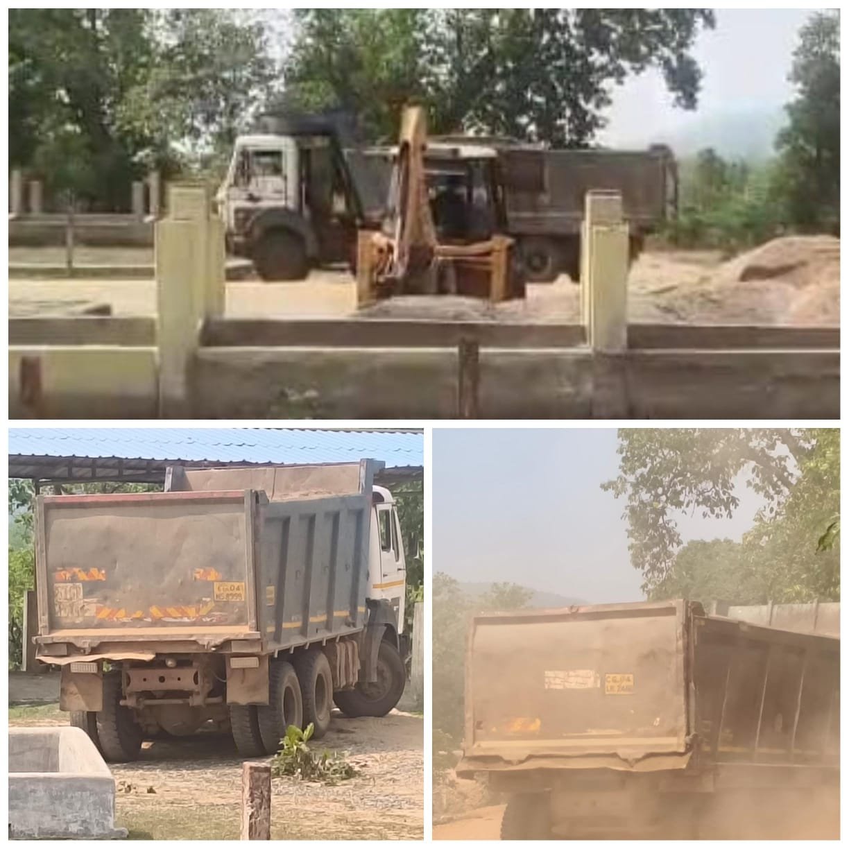 तान नदी में धड़ल्ले से रेत खनन, गौठान में डंप - प्रशासन मौन