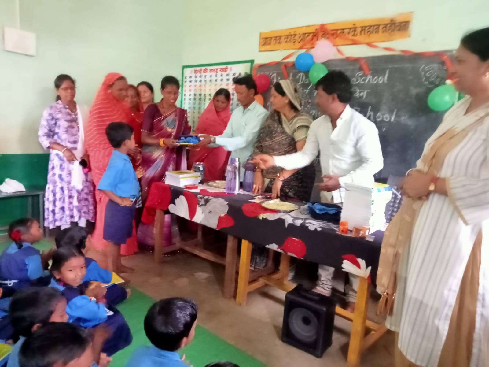 गुण्डरदेही स्कूल में धूमधाम से मनाया गया शाला प्रवेश उत्सव