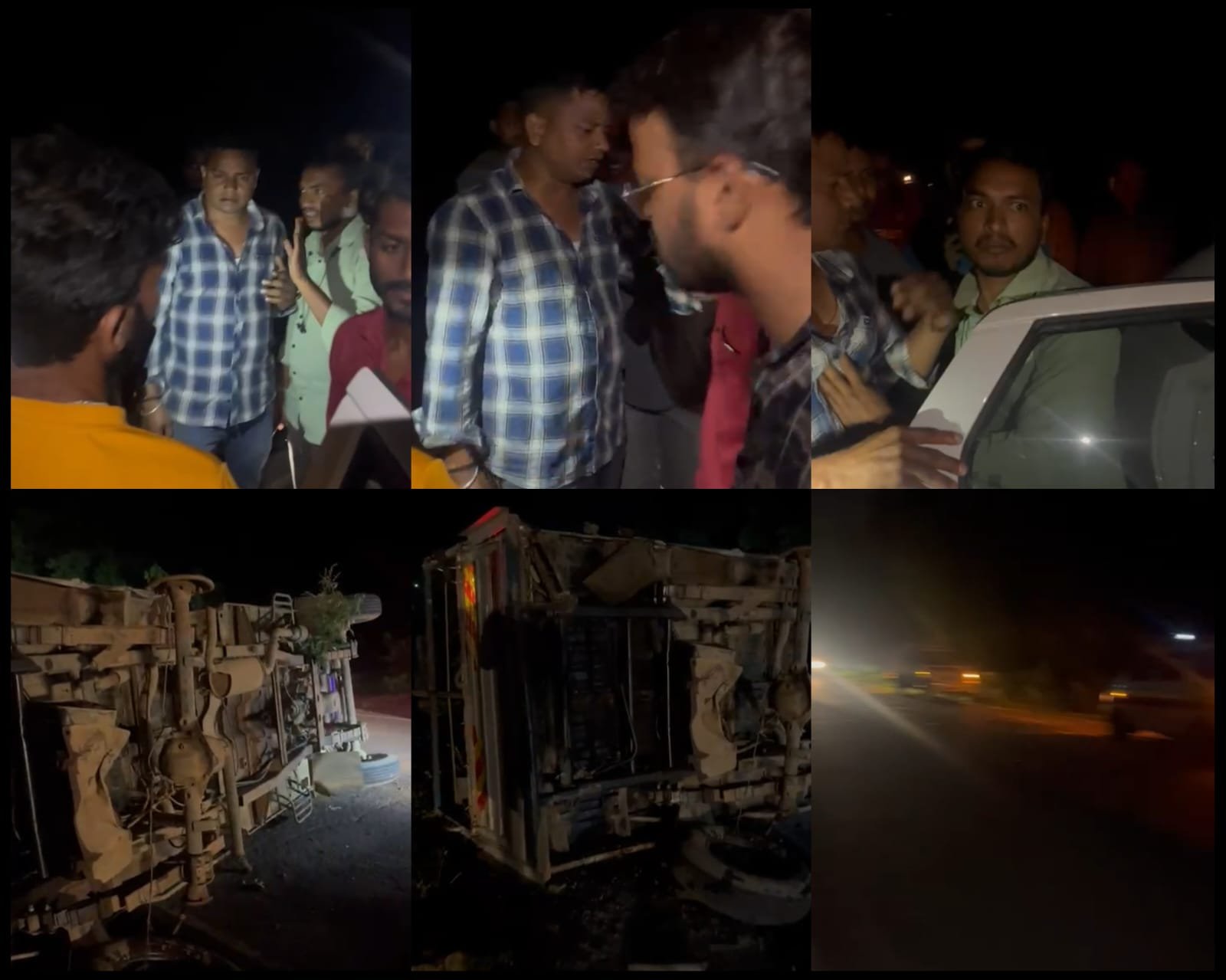 तेज रफ्तार स्विफ्ट कार ने मचाया तांडव, पिकअप को मारी टक्कर, गाड़ी पलटी