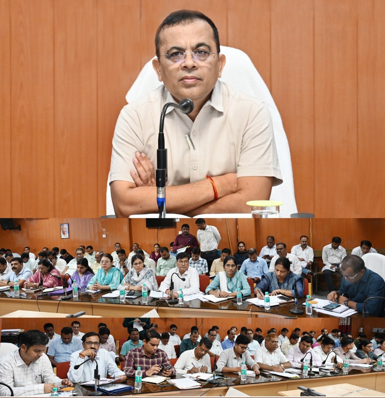 कलेक्टर जन्मेजय महोबे ने ली साप्ताहिक समय सीमा की बैठक...