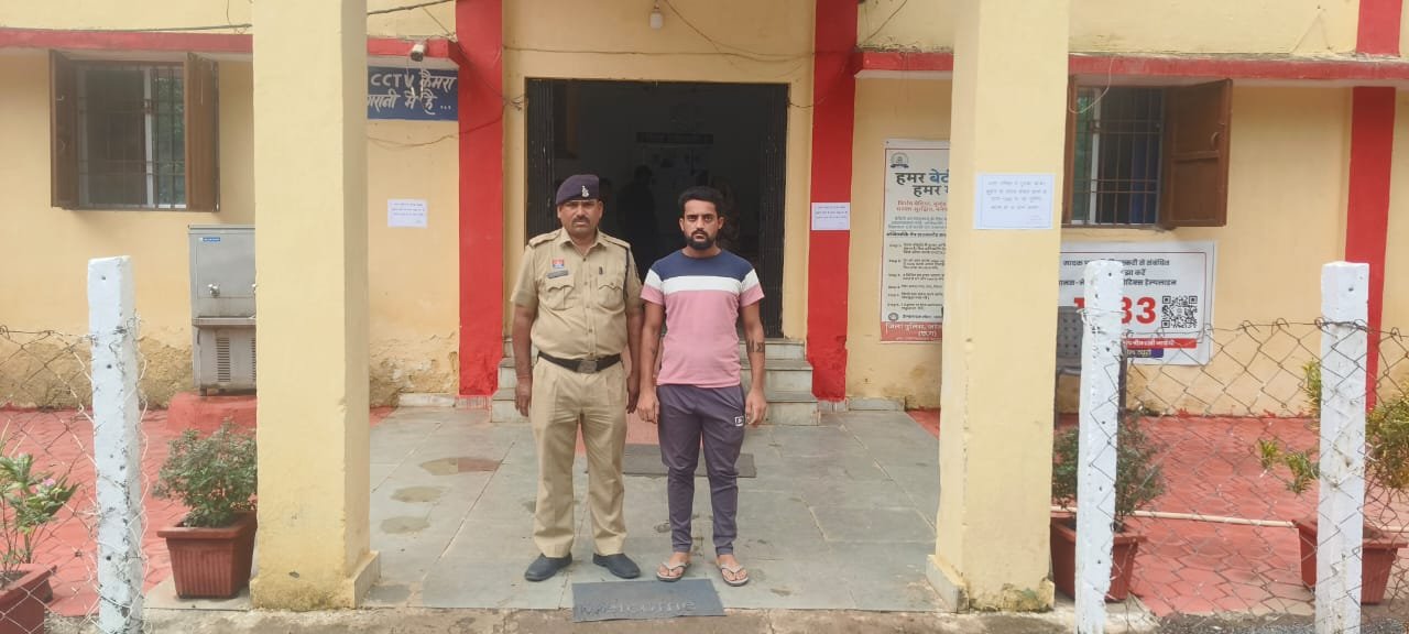 जान से मारने की नियत से प्राण घातक हमला करने वाला आरोपी गिरफ्तार 