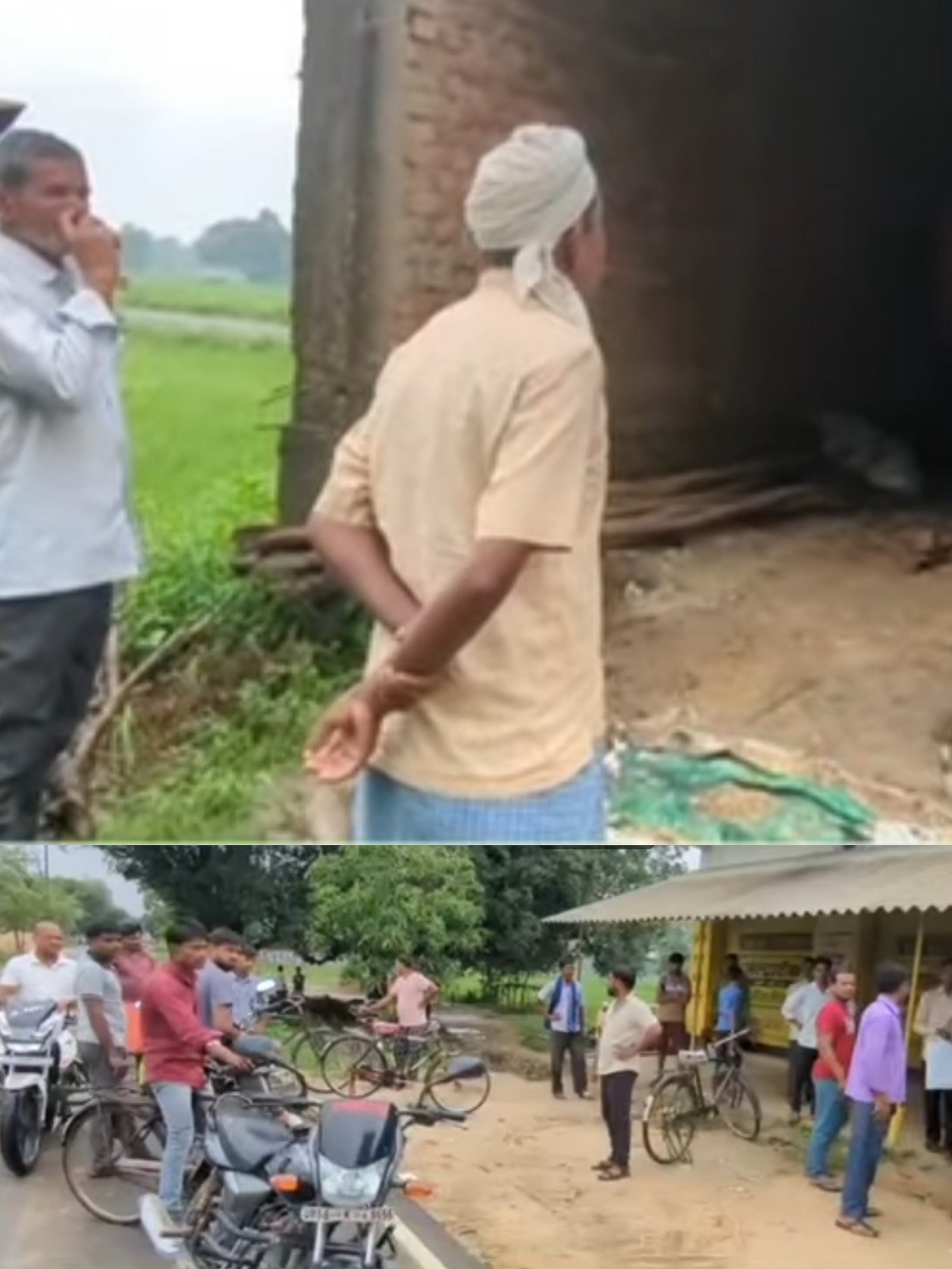 उत्तर प्रदेश महराजगंज नौतनवां थाना क्षेत्र अड्डा बाजार  में चोरों के हौसले बुलंद घर से ट्रैक्टर और रोडरेटर ले कर फरार