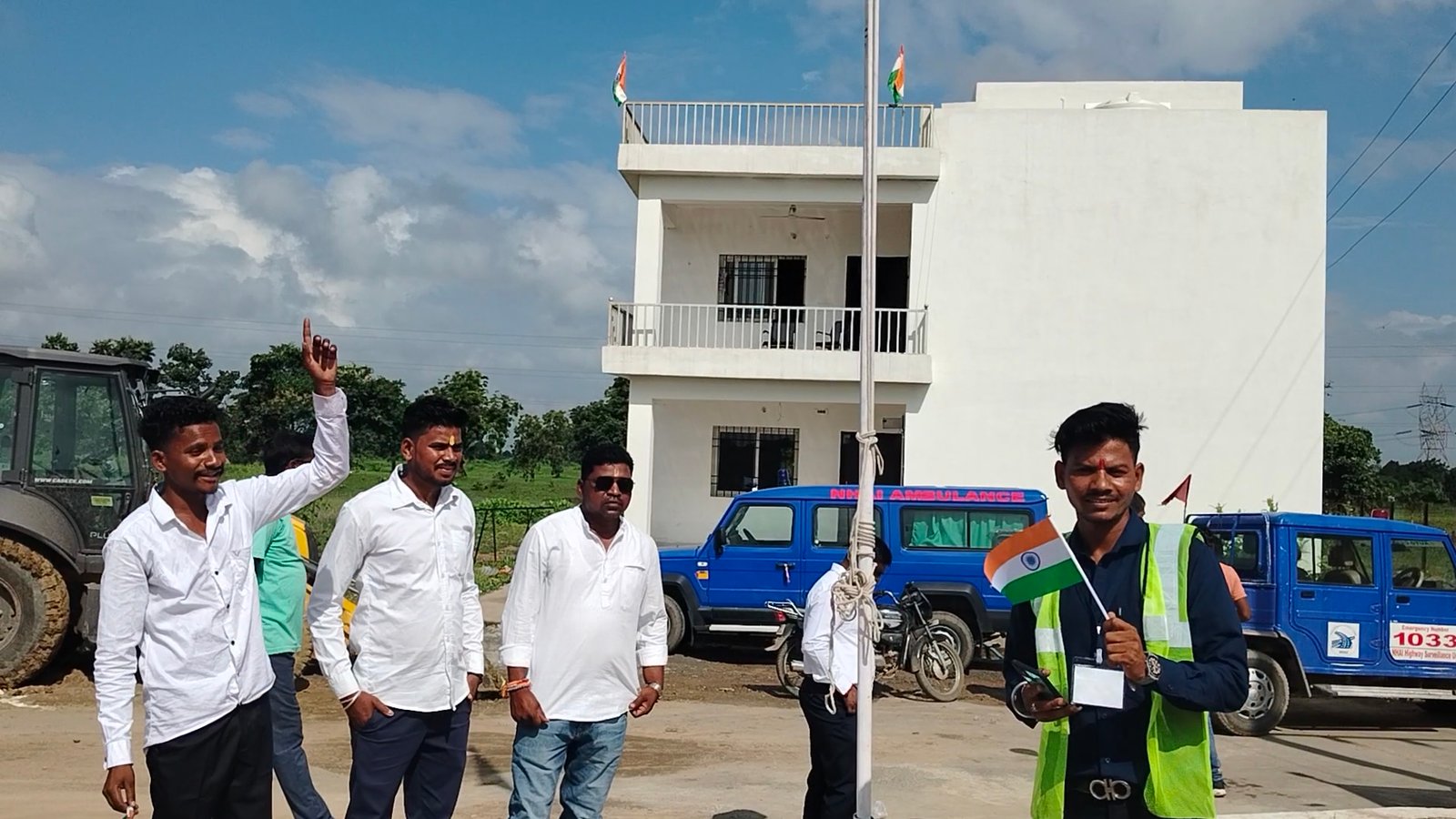 कोरबा-चांपा मार्ग के नए टोल प्लाजा में स्वतंत्रता दिवस का पहला उत्सव