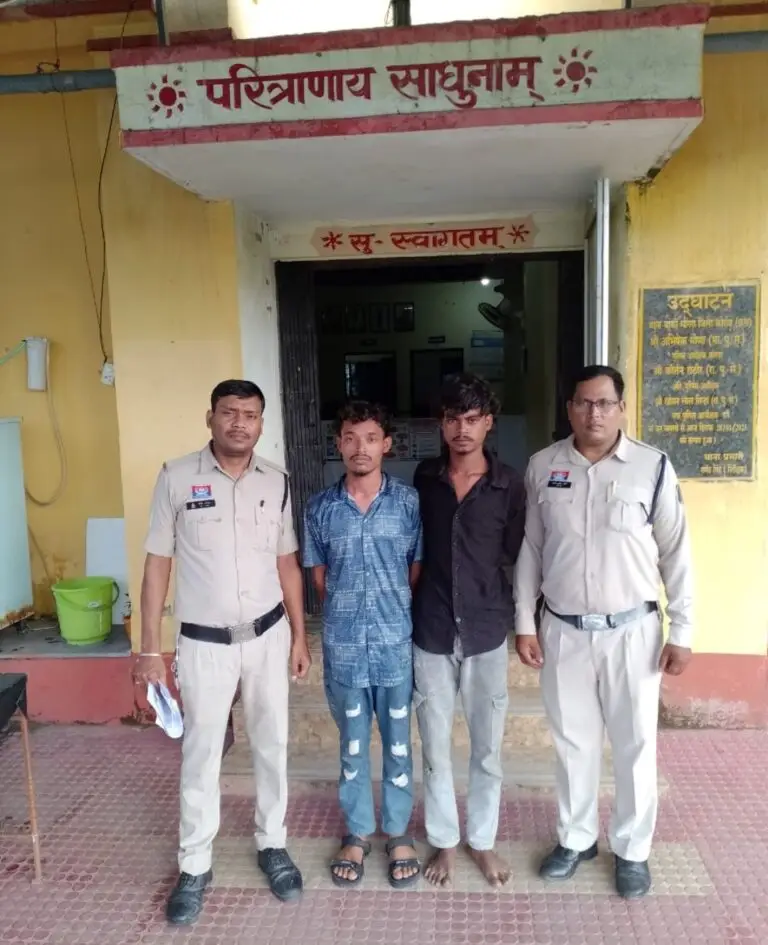 मारपीट कर लूटपाट को अंजाम देने वाले आरोपी चढ़े पुलिस के हाथ