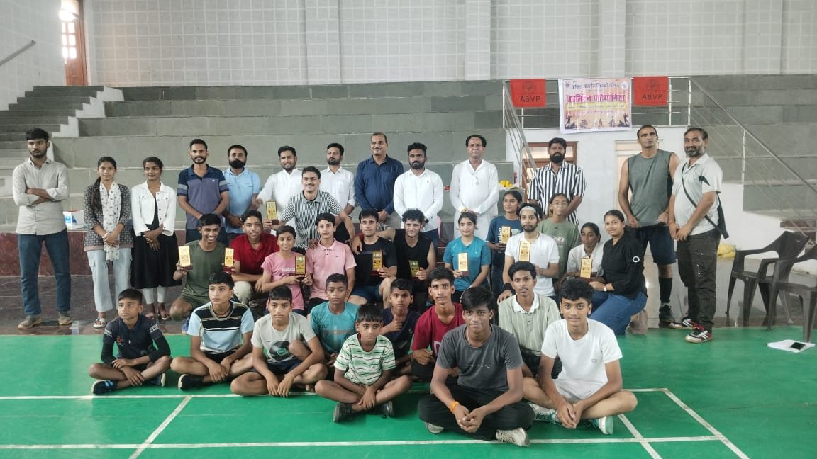 राष्ट्रीय खेल दिवस के उपलक्ष में अभाविप प्रतापगढ़ ने किया बैडमिंटन प्रतियोगिता का आयोजन