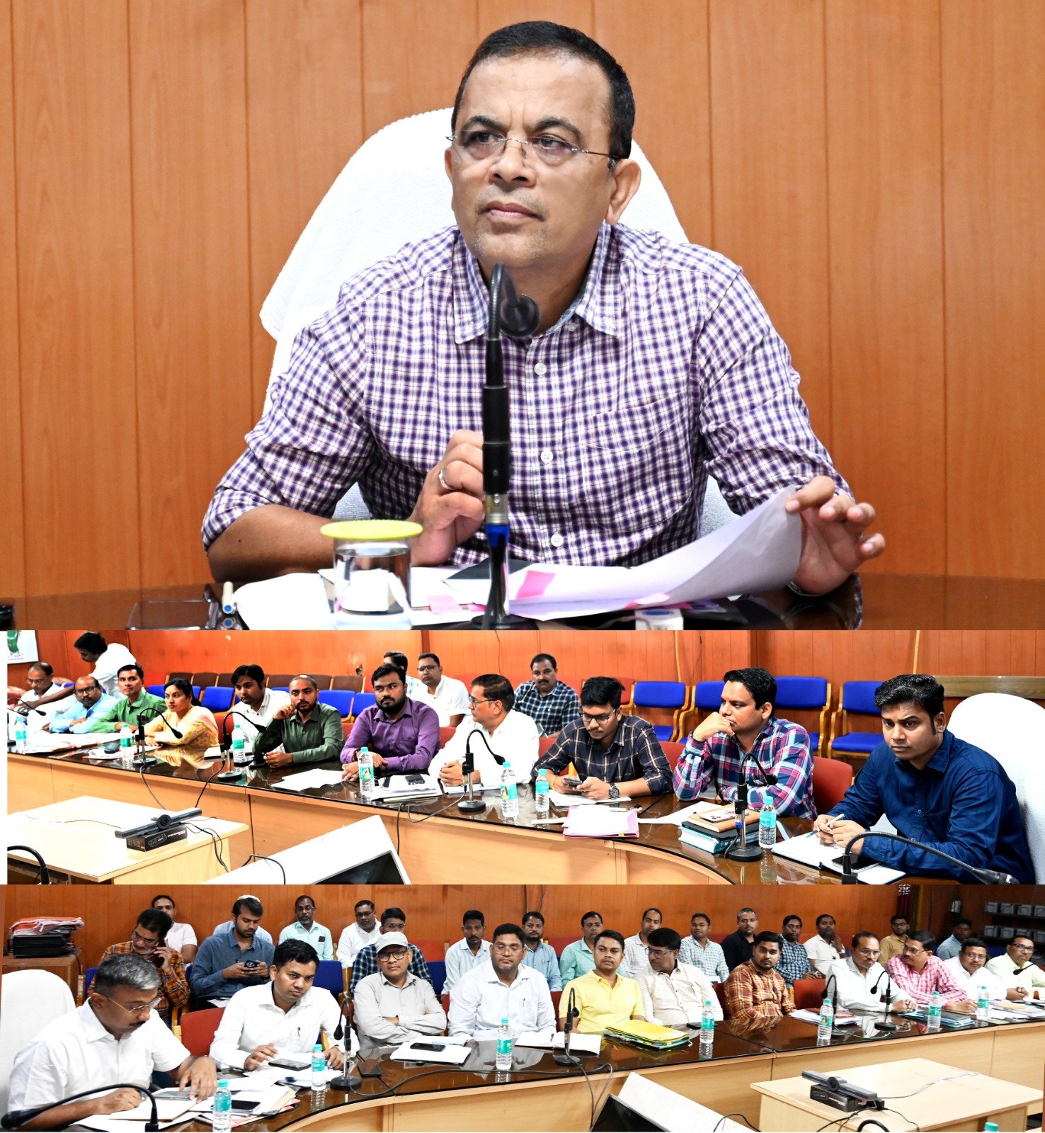 कलेक्टर जन्मेजय महोबे की अध्यक्षता में रेलवे भूमि अधिग्रहण सहित विभिन्न विभागीय भू-अर्जन के मामलों को लेकर ली बैठक