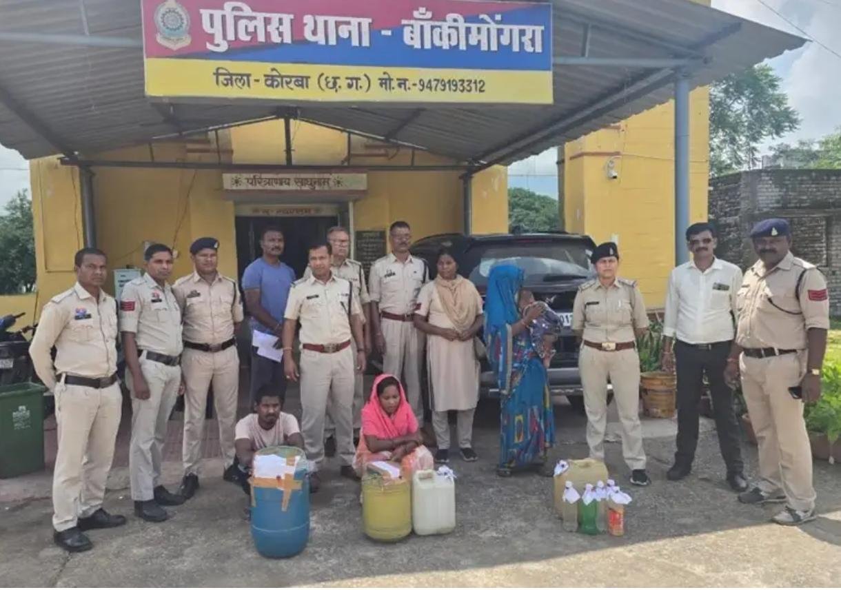 कोरबा पुलिस का अवैध शराब पर बड़ा वार, 15 दिन में 646 लीटर जब्ती, 44 आरोपी गिरफ्तार