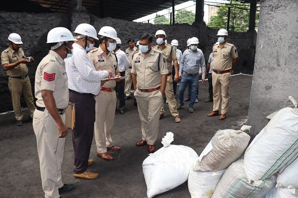 जप्त मादक पदार्थों का किया गया नष्टीकरण