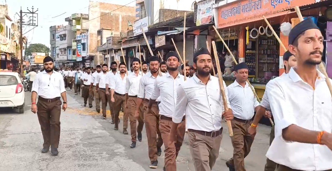 राष्ट्रीय स्वयंसेवक संघ का शताब्दी वर्ष – अरनोद नगर में भव्य पथ संचलन का आयोजन