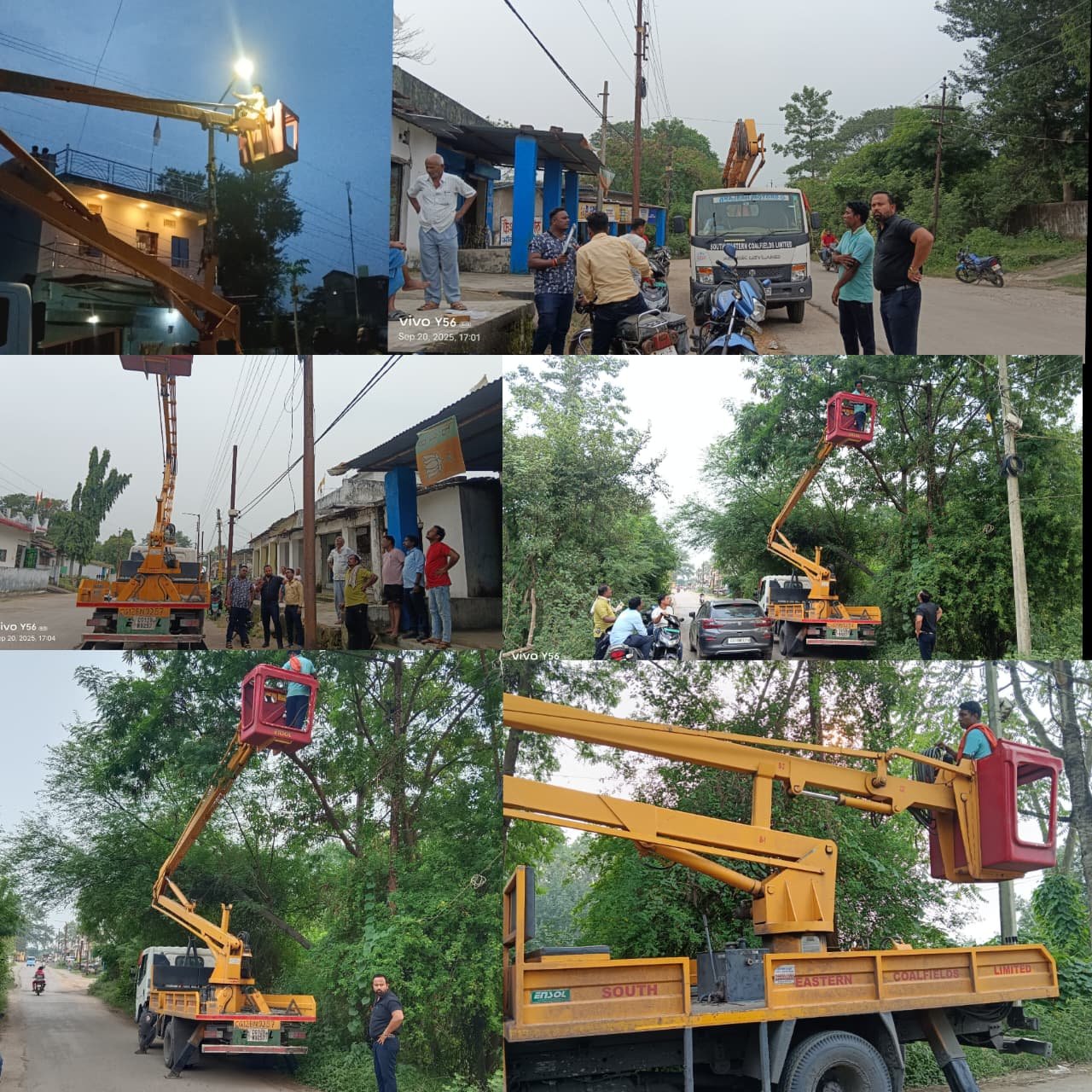 बांकीमोंगरा क्षेत्र में नवरात्रि से पूर्व विकास झा स्वयं उपस्थित होकर बंद पड़े स्ट्रीट लाइट को करवाया चालू‌ 