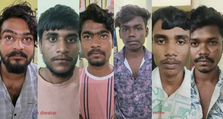 कोरबा जिला के दर्री थाना में लूट के आरोपियों को किया गया गिरप्तार।