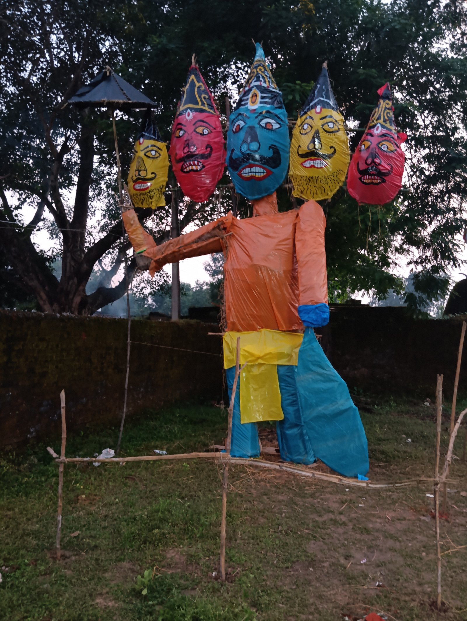 रावण दहन का आयोजन हुआ कुधरीपारा बस्ती में