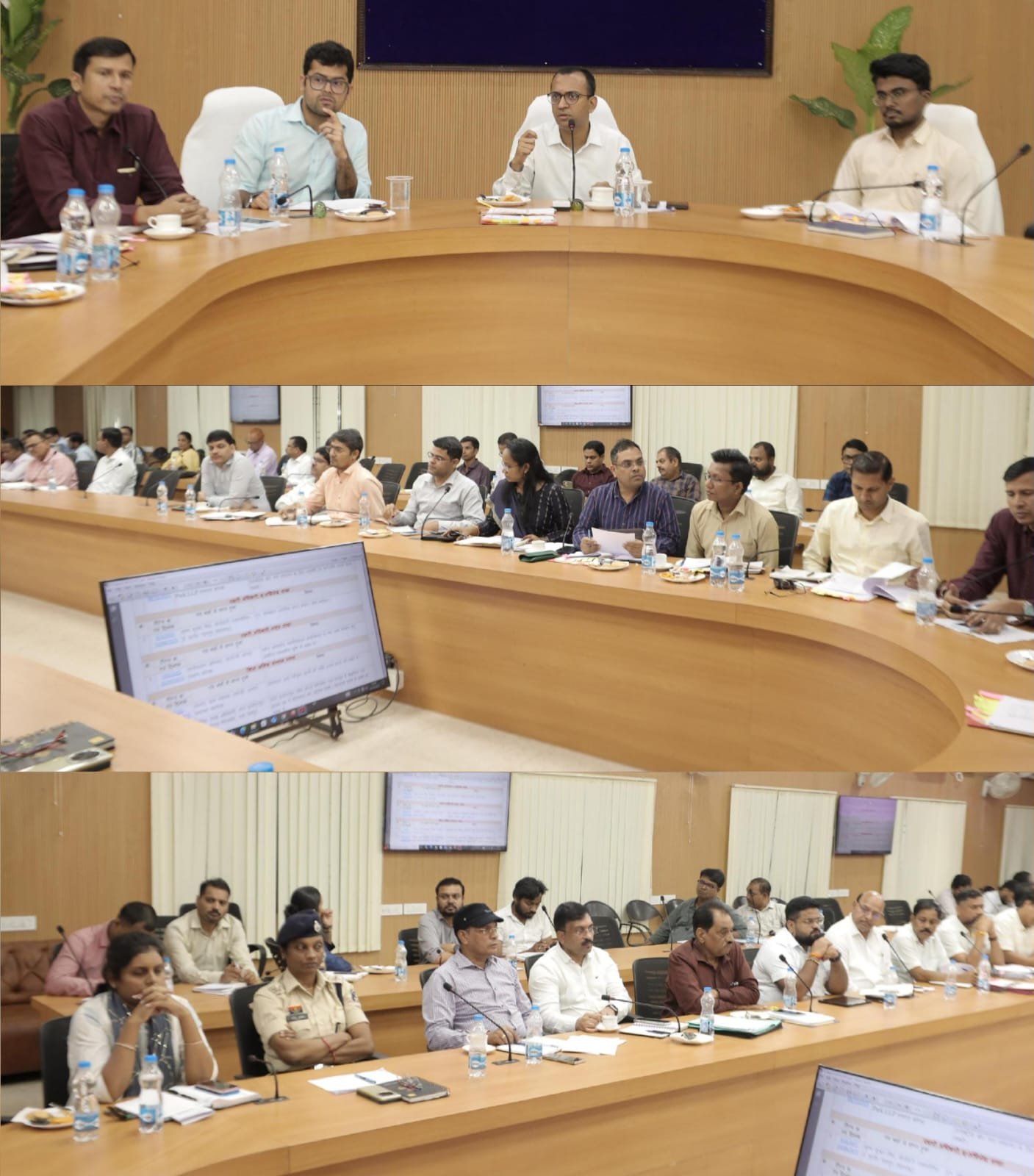 समय सीमा की बैठक में कलेक्टर की विभागीय कामकाजों की समीक्षा