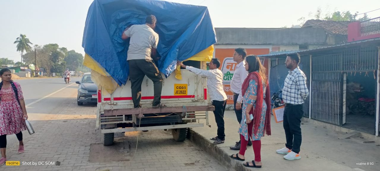 अवैध धान परिवहन पर प्रशासन की सख्ती, केशकाल में 65 बोरी धान जब्त