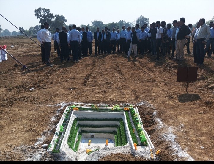 LMSECL कोरबा क्षेत्र में सिंघाली यूजी खदान में पेस्ट फिलिंग टेक्नोलॉजी का भूमि पूजन सम्पन्न