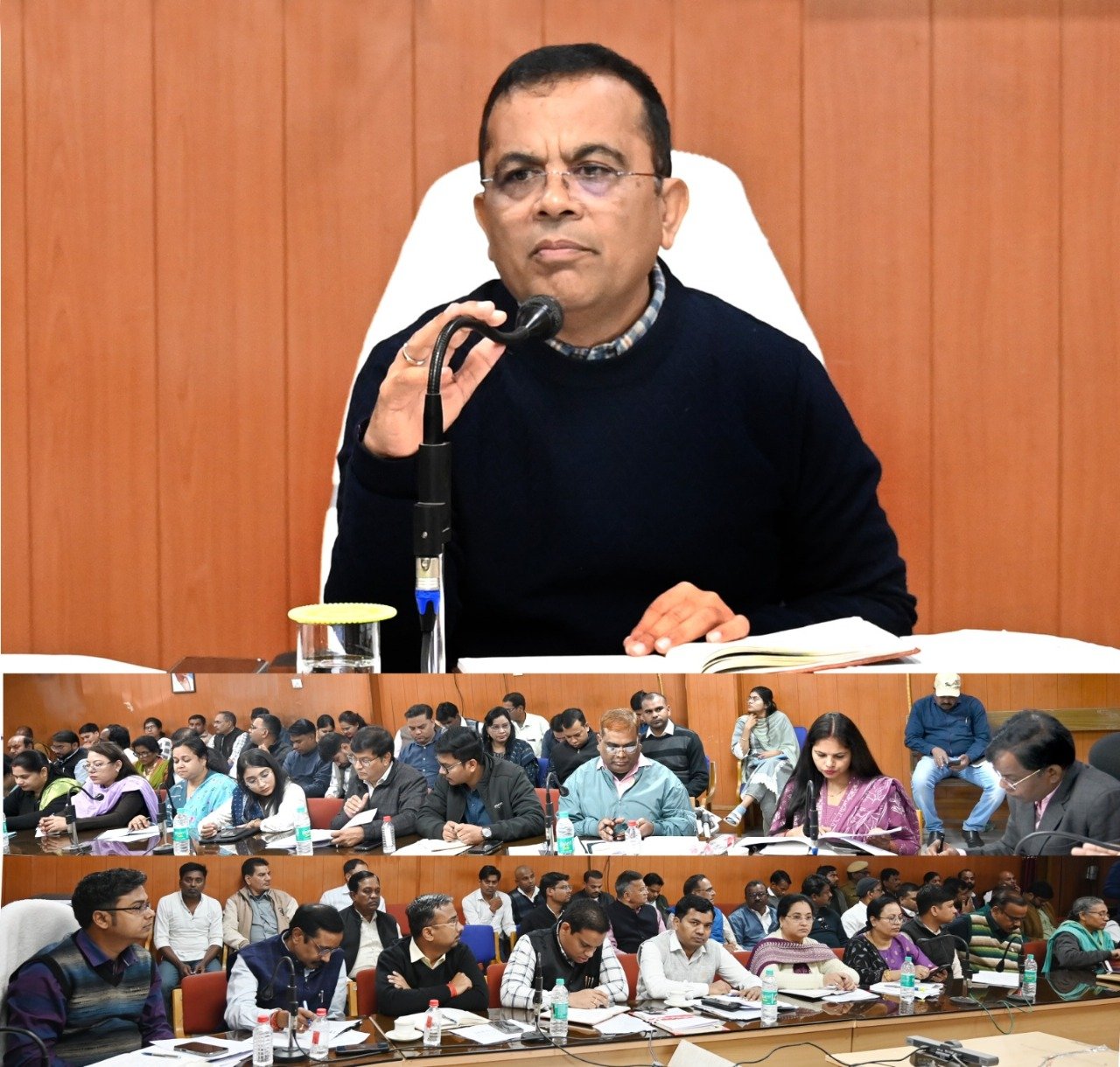 कलेक्टर महोबे ने साप्ताहिक प्रगति की समीक्षा की...