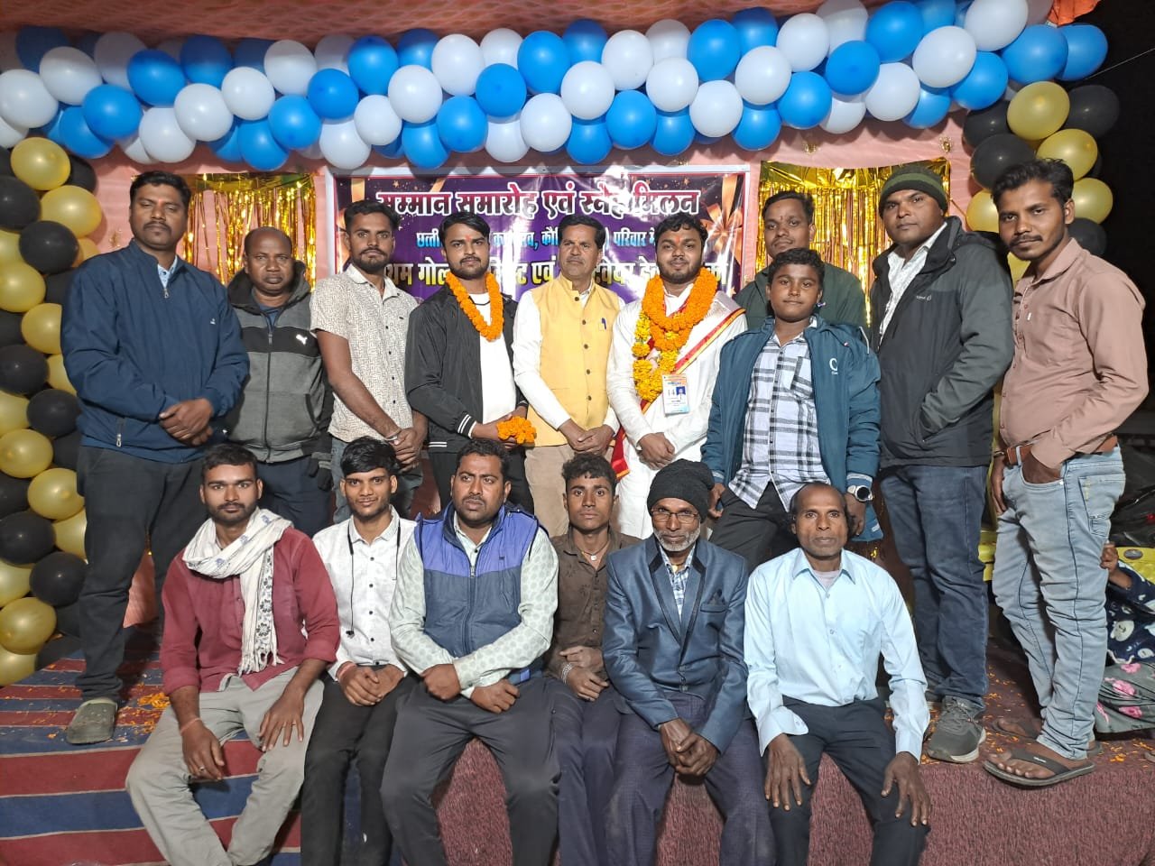 BCA गोल्ड मेडलिस्ट श्रीराम कौशिक जी का धतुरा में हुआ भव्य स्वागत