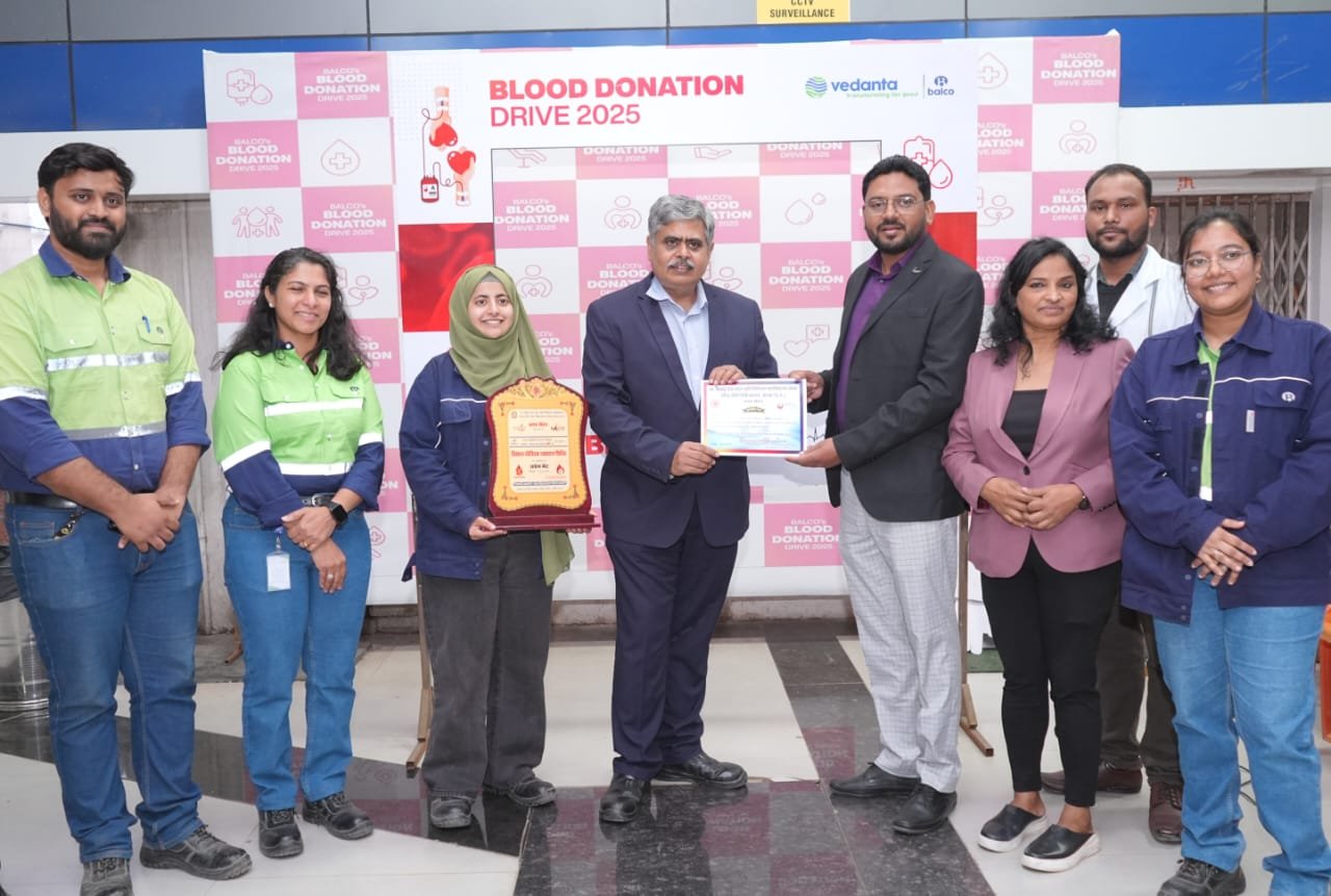 बालको में मेगा रक्तदान शिविर सफल, 220 से अधिक यूनिट रक्त संग्रहित; स्वास्थ्य सेवाओं में बड़ा योगदान