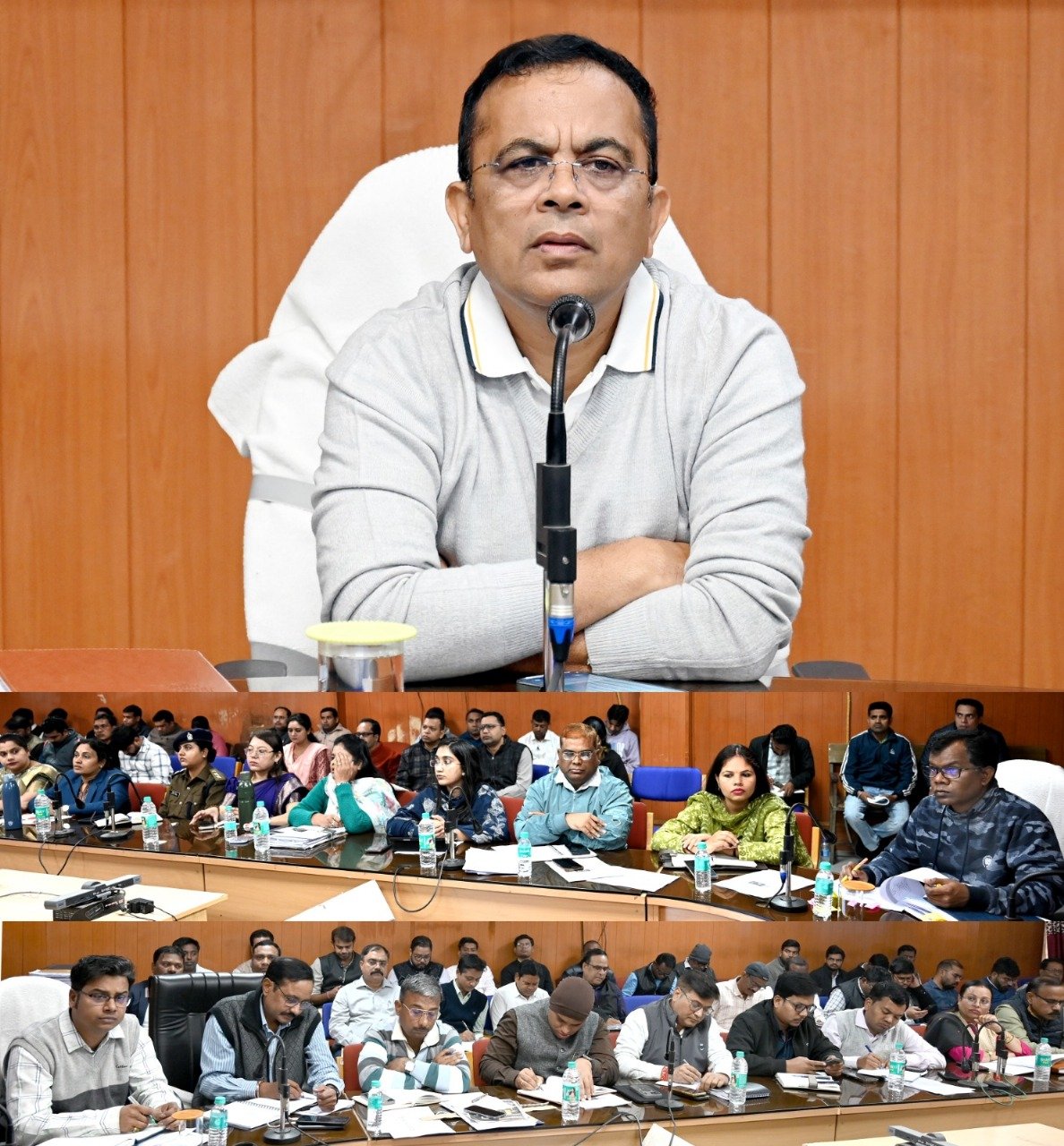 कलेक्टर जन्मेजय महोबे ने धान खरीदी के संबंध में समीक्षा बैठक ली, सतर्कता और नियमित निरीक्षण के दिए निर्देश