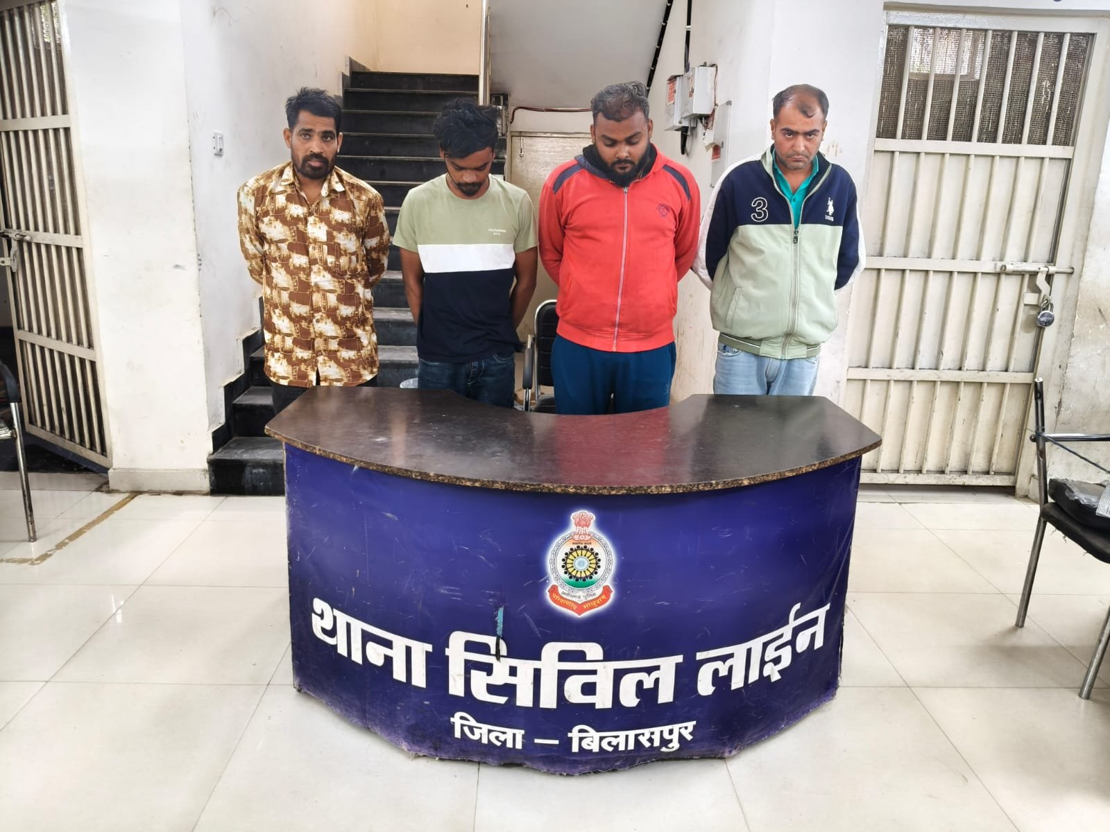 बिलासपुर सिविल लाइन क्षेत्र में पुलिस का एक्शन, 4 उपद्रवियों पर प्रतिबंधात्मक कार्रवाई