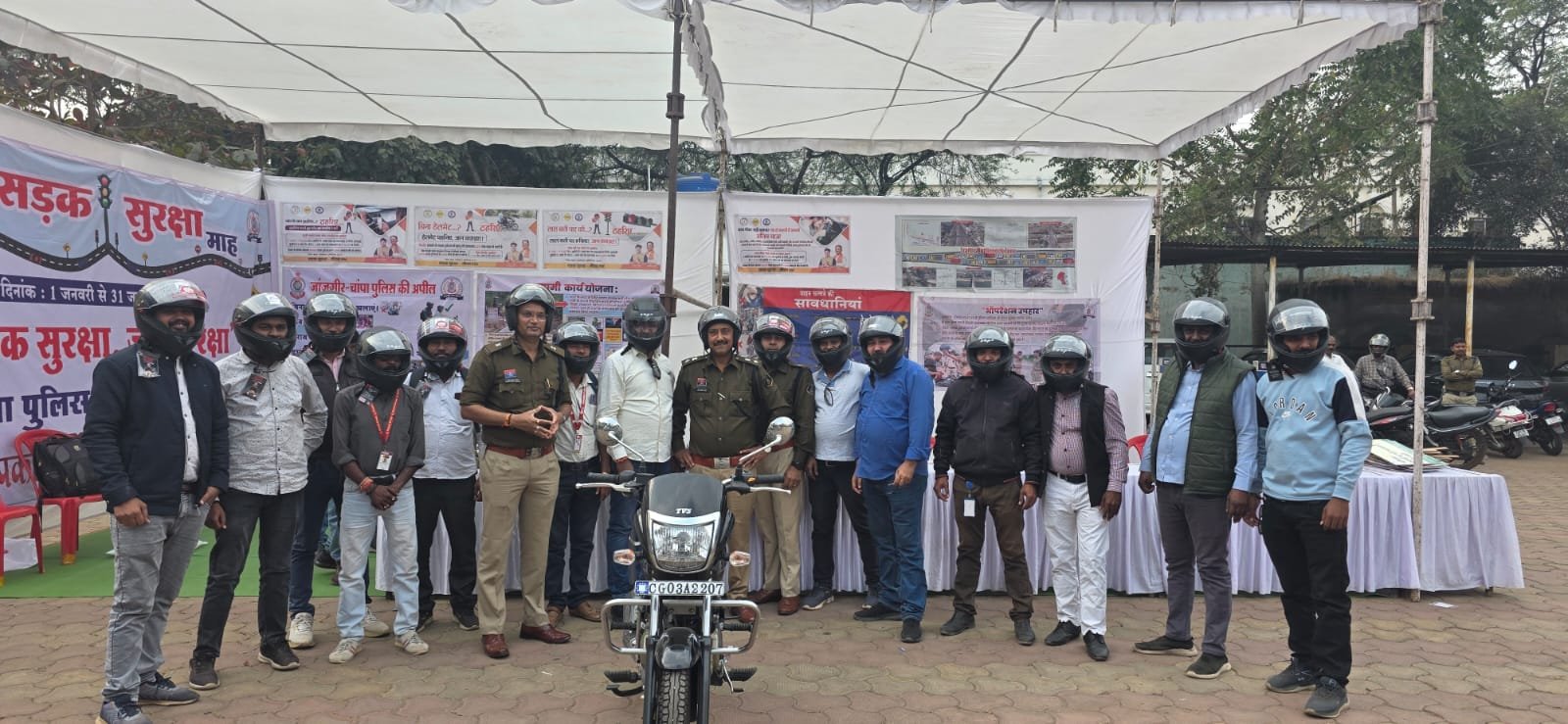 यातायात जांजगीर पुलिस की 