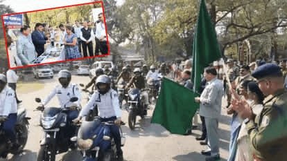 सड़क सुरक्षा माह और महिला सुरक्षा सप्ताह का शुभारंभ, श्रम मंत्री व महापौर ने दिखाई हरी झंडी   