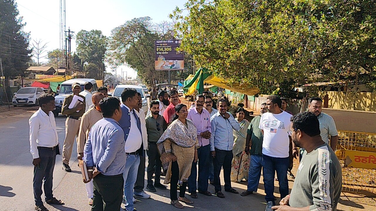 कांग्रेस भवन मार्ग का विधायक सुश्री लता उसेंडी ने किया निरीक्षण, टाउनशिप डेवलपमेंट को लेकर दिए निर्देश