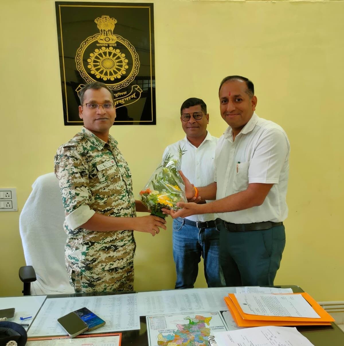 कोंडागांव को मिला नया अतिरिक्त पुलिस अधीक्षक, कपिल चंद्रा ने संभाला पदभार