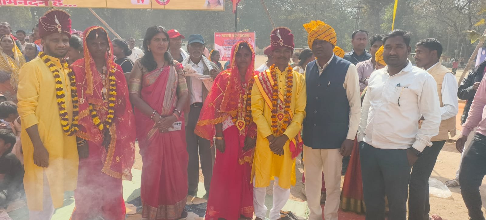 सामूहिक विवाह में जवाली के पांच जोड़ों ने ली नई शुरुआत