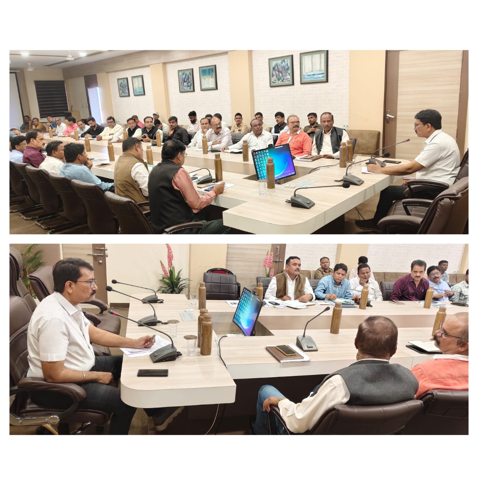 धार, संयुक्त कलेक्टर श्री जगदीश मेहरा की अध्यक्षता में कलेक्ट्रेट सभाकक्ष में जिला स्तरीय परामर्शदात्री समिति की बैठक आयोजित की गई।