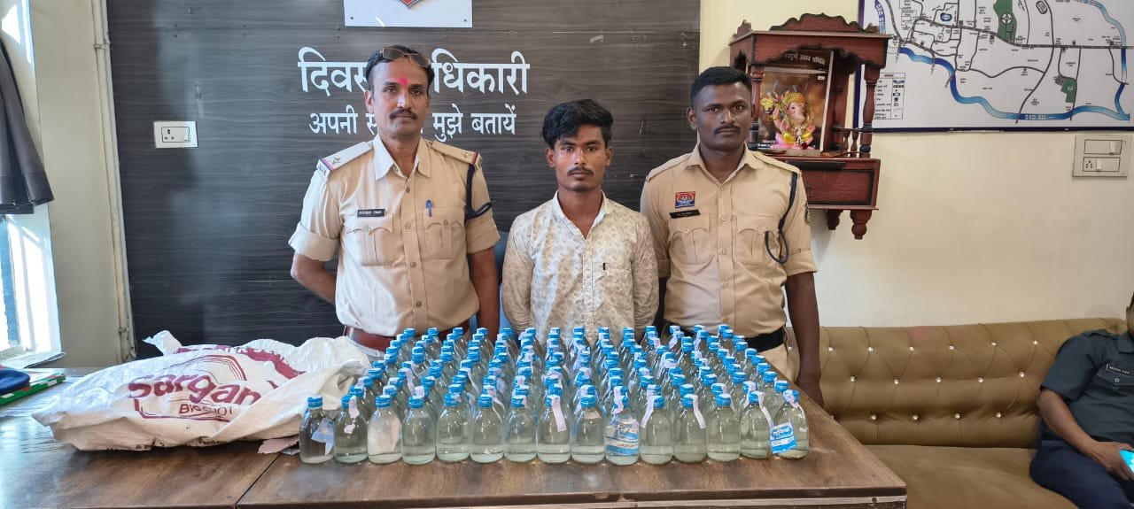 होली पर बिक्री से पहले 141 पाव शराब जब्त, सरकंडा में एक गिरफ्तार