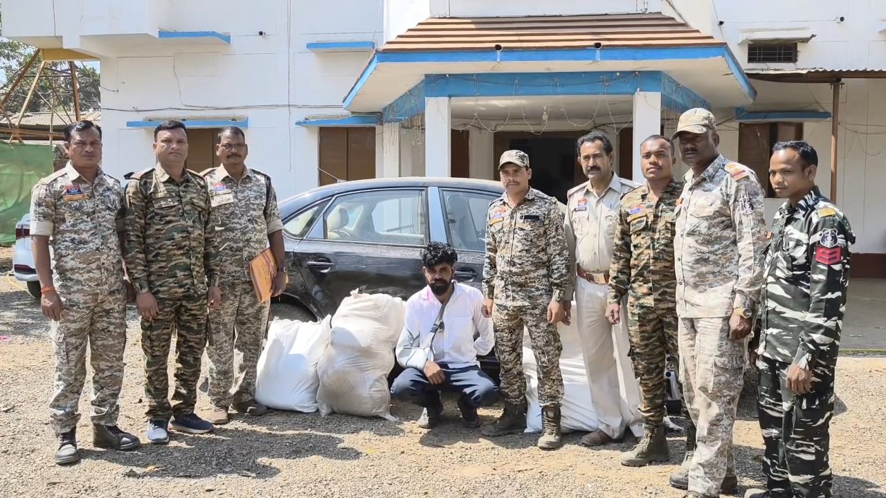 केशकाल पुलिस की बड़ी कार्रवाई: राजस्थान का अंतरराज्यीय गांजा तस्कर गिरफ्तार, 112 किलो गांजा व कार जब्त