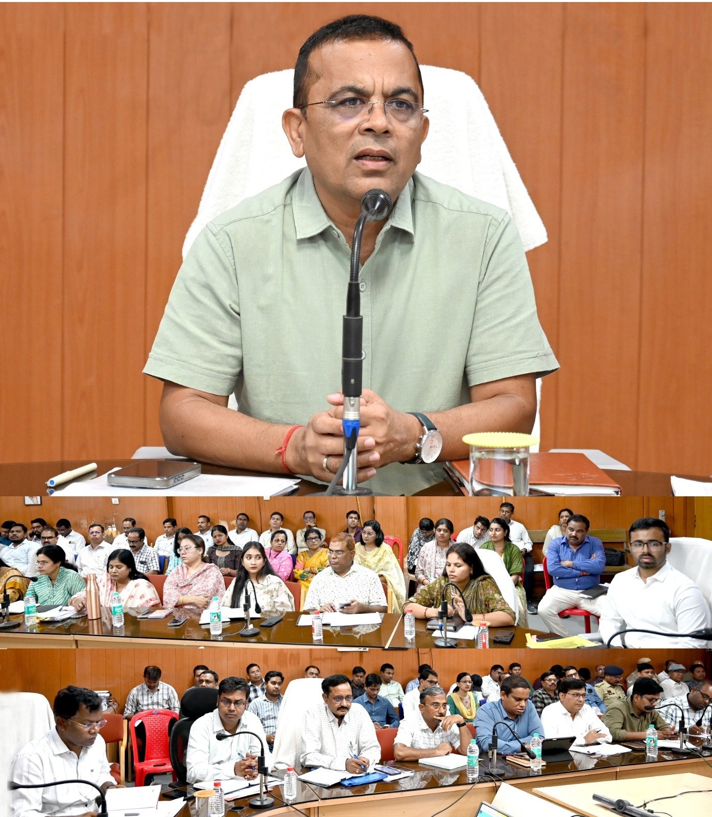 कलेक्टर जन्मेजय महोबे ने ली साप्ताहिक समय सीमा की बैठक...