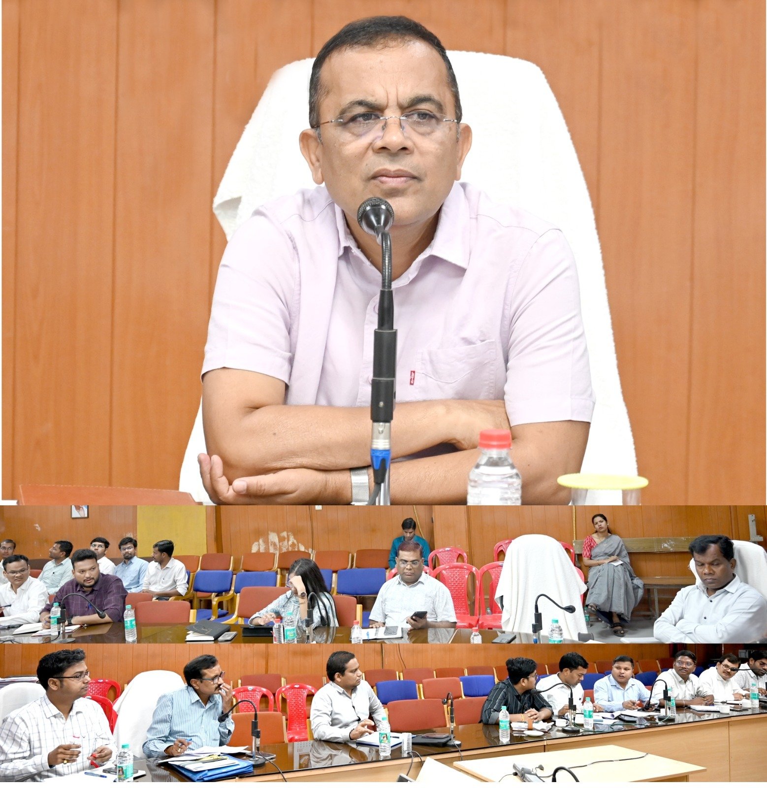 कलेक्टर जन्मेजय महोबे ने ली राजस्व अधिकारियों की बैठक...