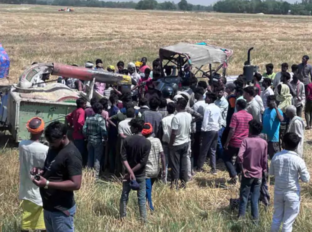 ट्रैक्टर पलटने से चालक की मौत