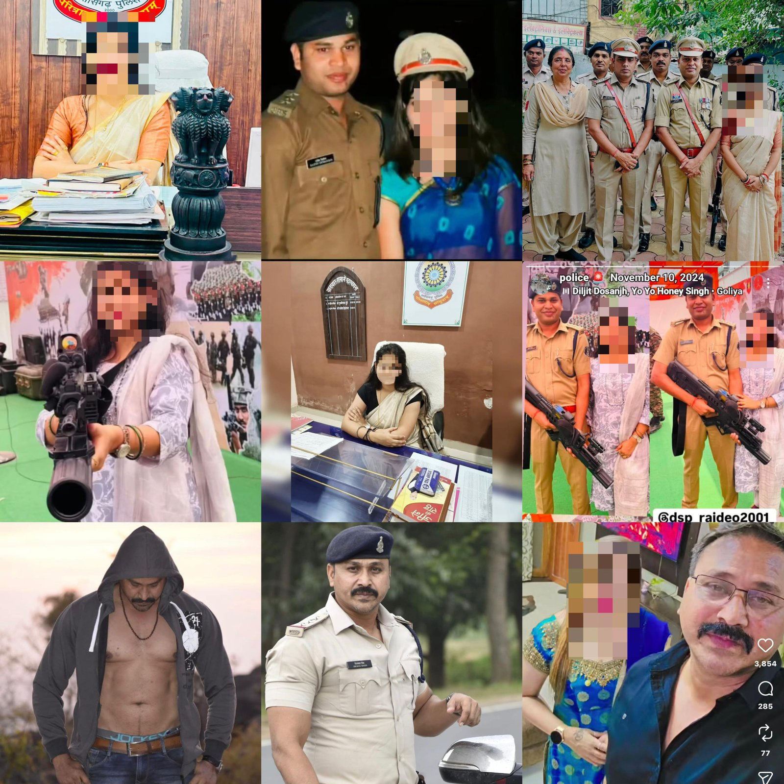 वायरल तस्वीरों से मचा बवाल, पुलिस पर उठी उंगली