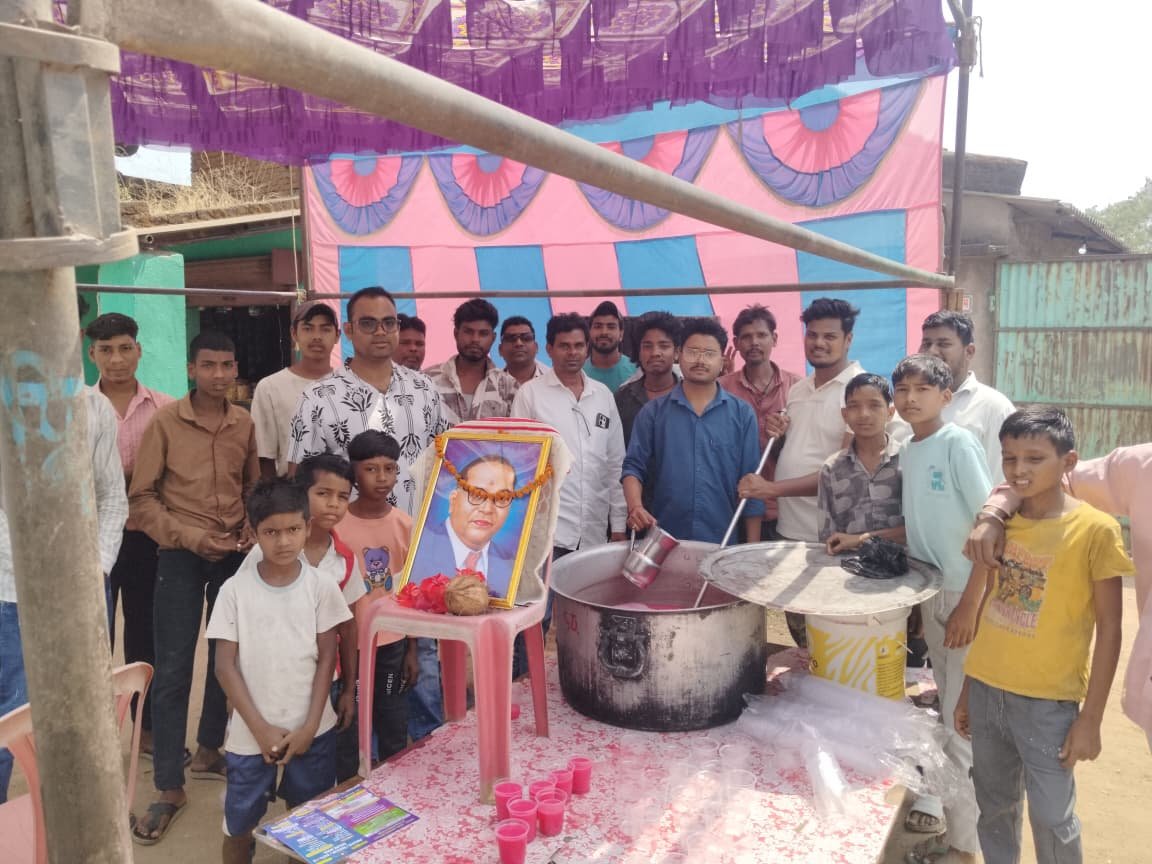ग्राम कनई में बाबा साहेब डॉ. भीमराव अंबेडकर की जयंती हर्षोल्लास के साथ मनाई गई