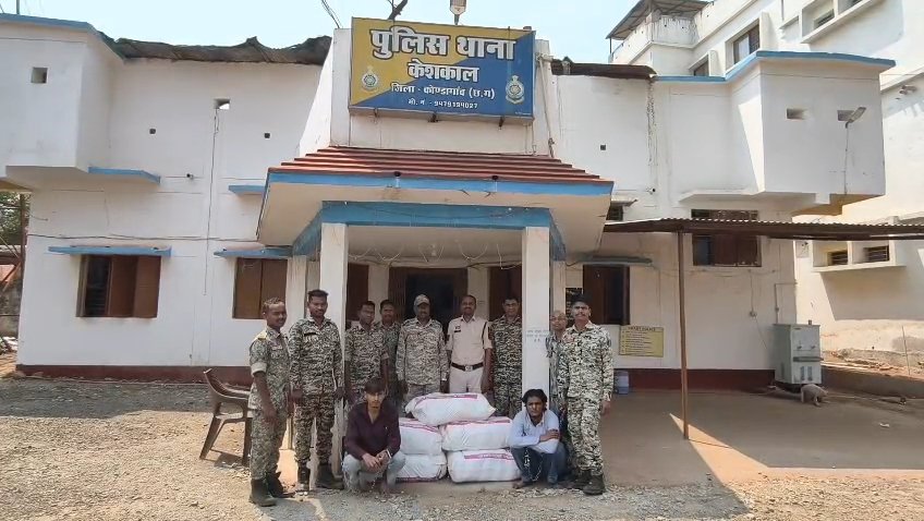 केशकाल पुलिस की बड़ी कार्रवाई: 115 किलो गांजा के साथ 2 अंतर्राज्यीय तस्कर गिरफ्तार