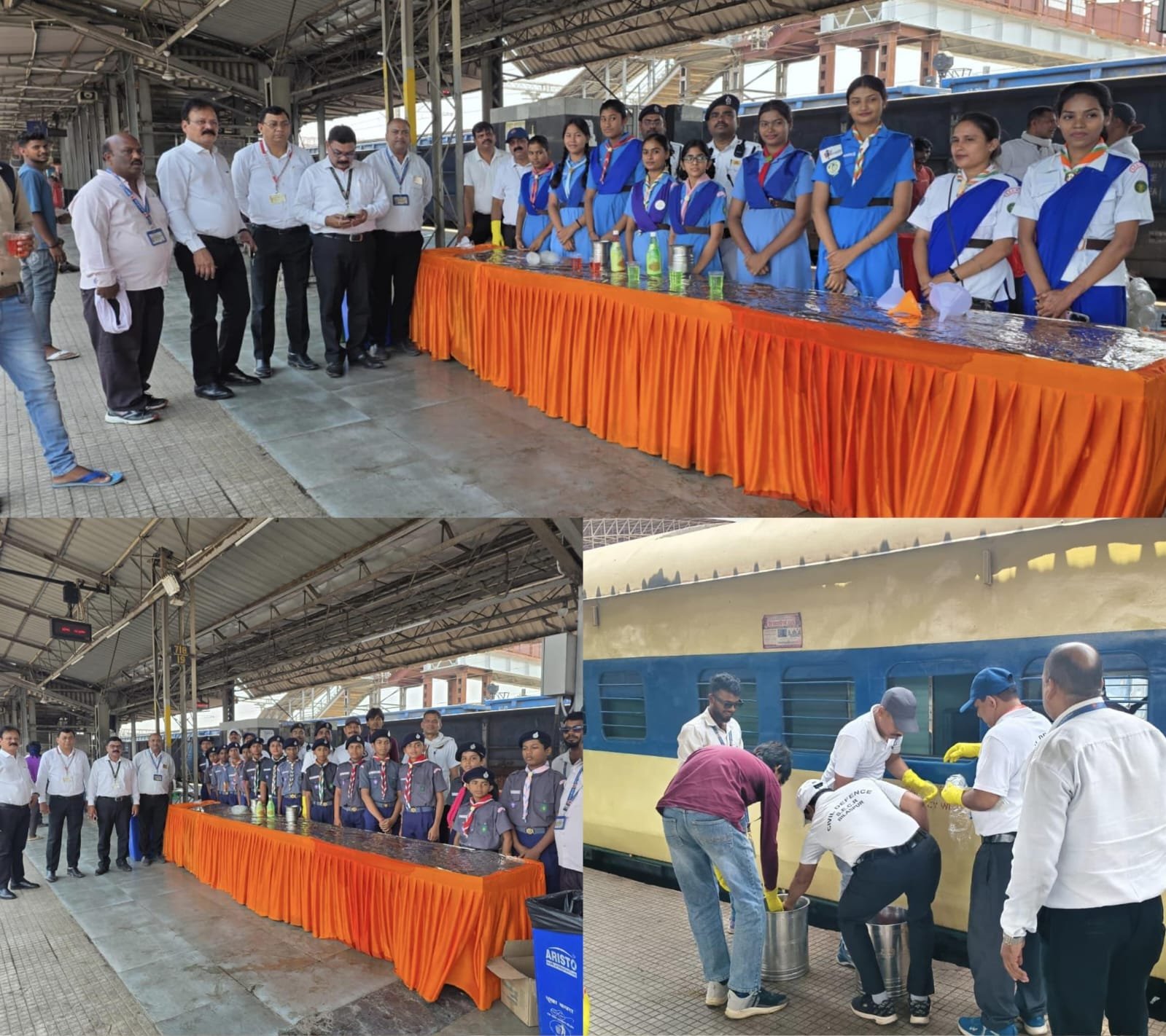 बिलासपुर रेलवे स्टेशन पर राहत: यात्रियों को मिला शरबत और ठंडा पानी