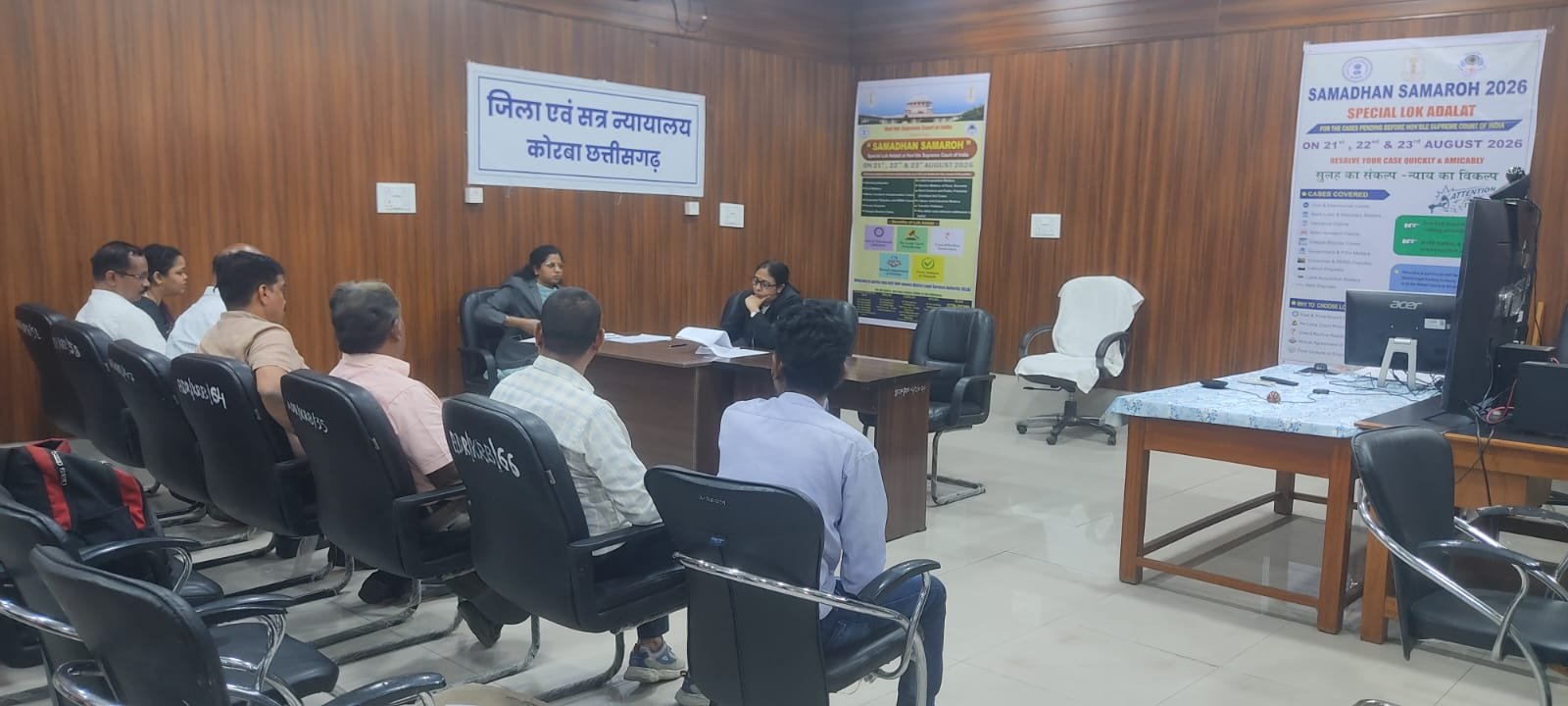 Anp News आपसी सहमति से निपटेंगे सुप्रीम कोर्ट के मामले, कोरबा में प्री-सिटिंग शुरू