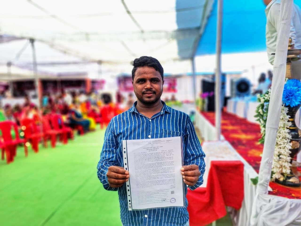 सुशासन तिहार बना राहत का माध्यम: दीपक चंद राठौर को मिला तत्काल जाति प्रमाण पत्र...
