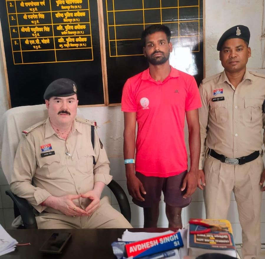 Anp news मजदूर की बेटी पर थी मकान मालिक की बुरी नजर, मल्हार पुलिस ने दबोचा
