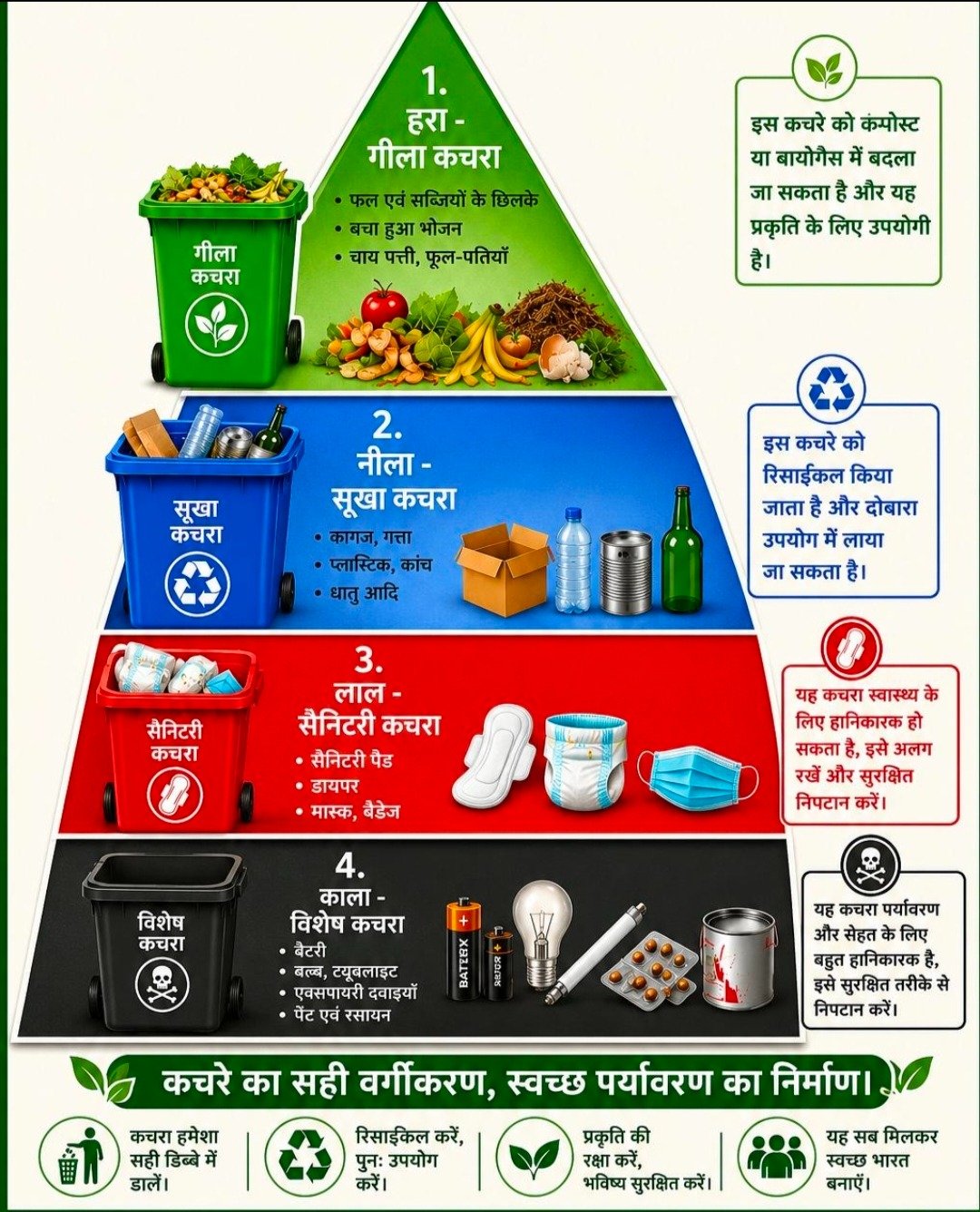 चार रंग के डिब्बों से होगा कचरे का सही निपटान, स्वच्छ एवं स्वस्थ जिले के निर्माण की दिशा में महत्वपूर्ण पहल...