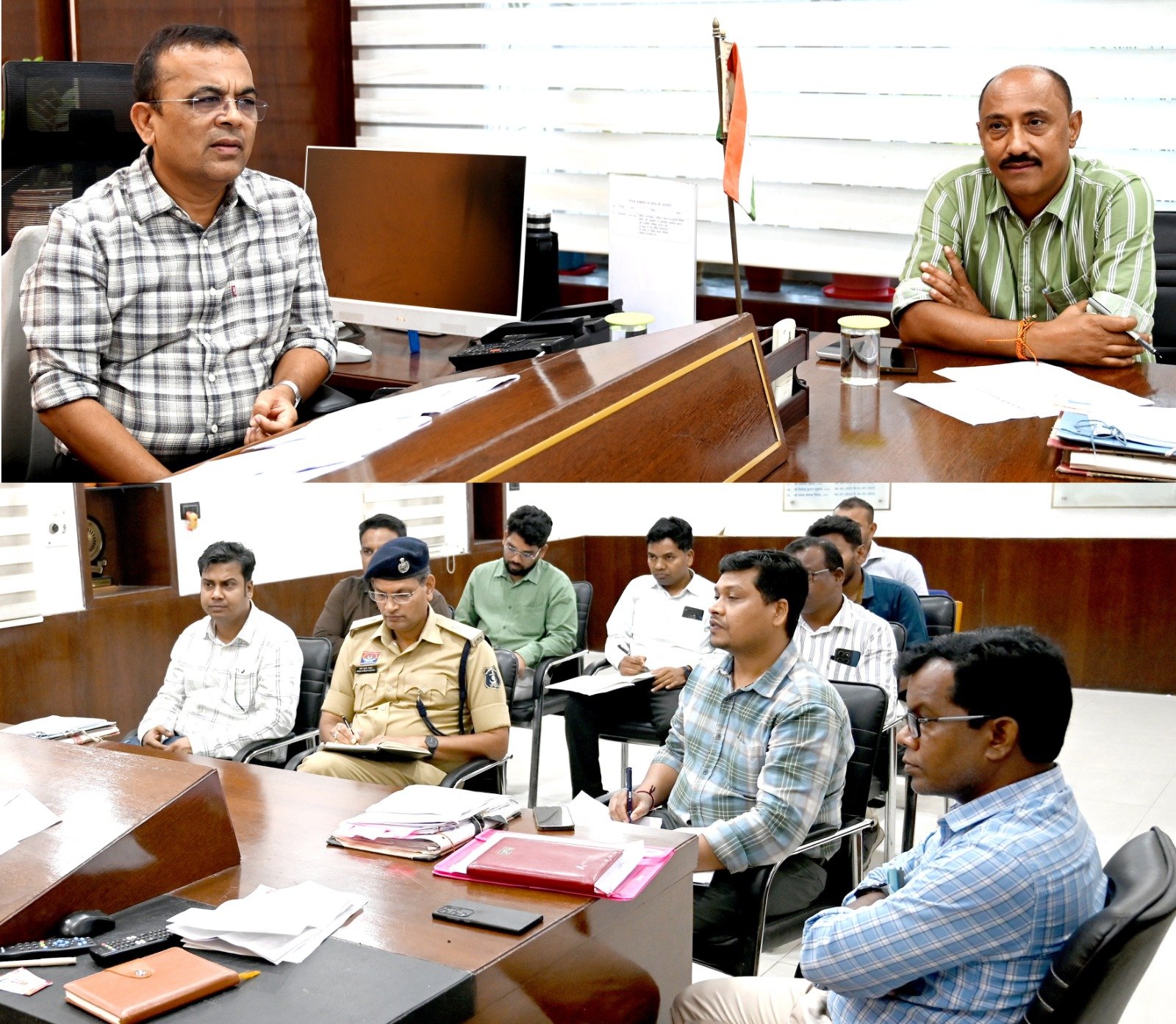 कलेक्टर-पुलिस अधीक्षक ने ली जिला खनिज टास्क फोर्स की बैठक...